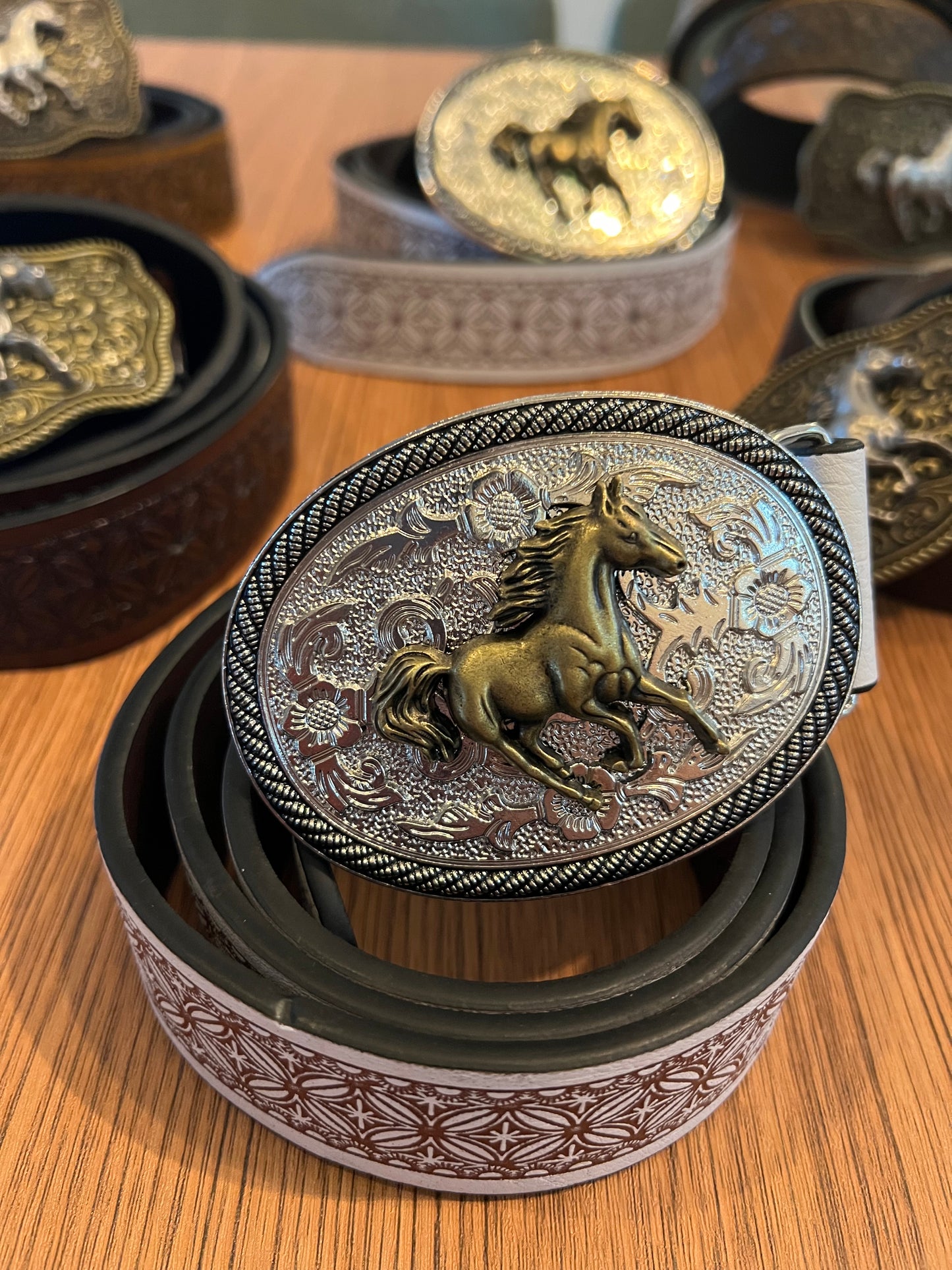 Wild Horse (white) Belt