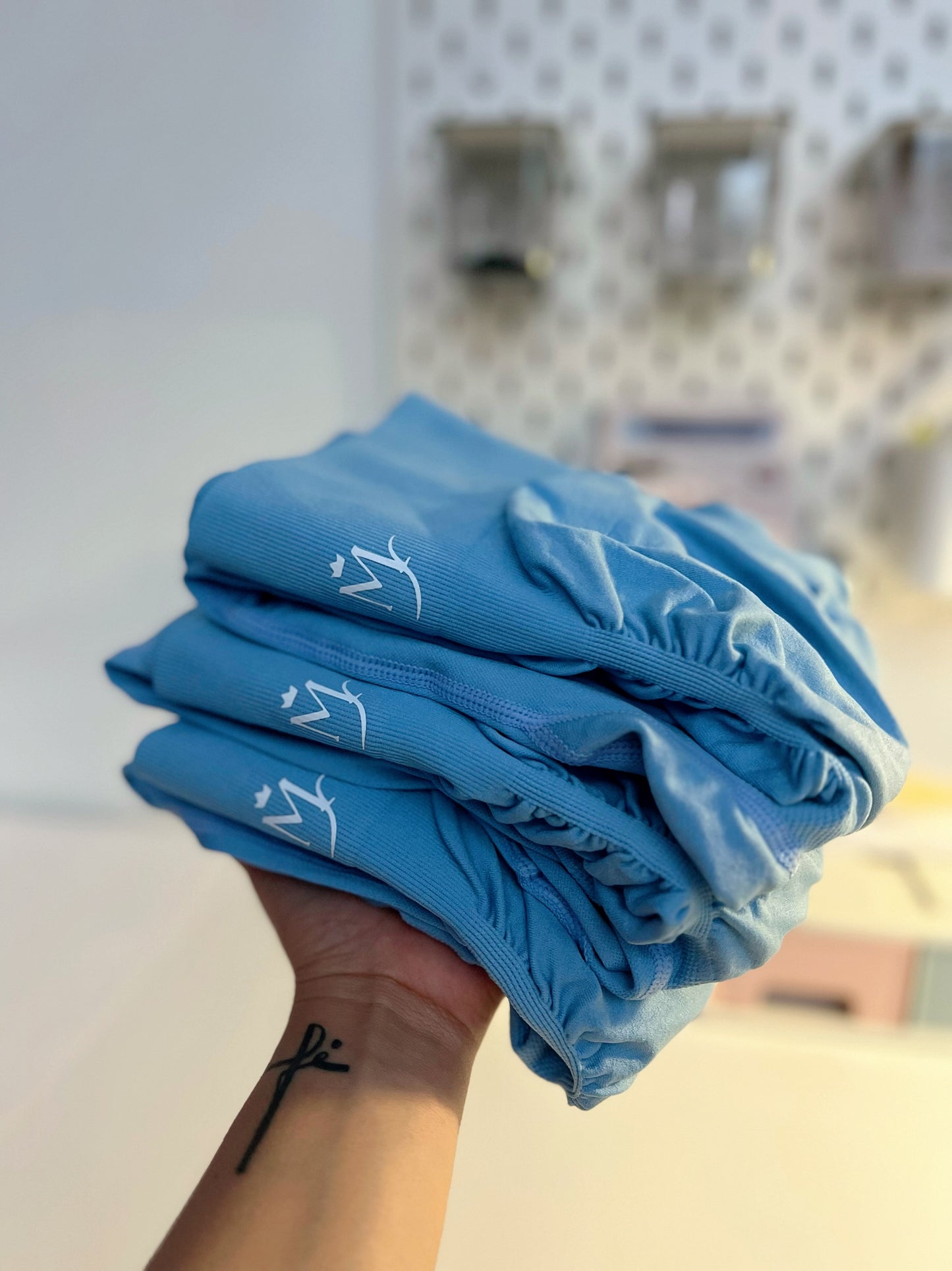 Blue Bloom leggings
