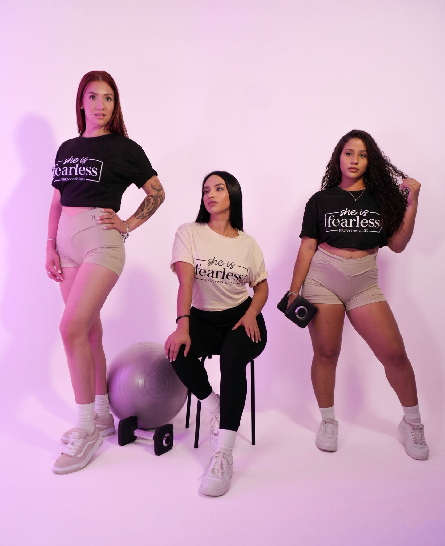 Black fearless shirt