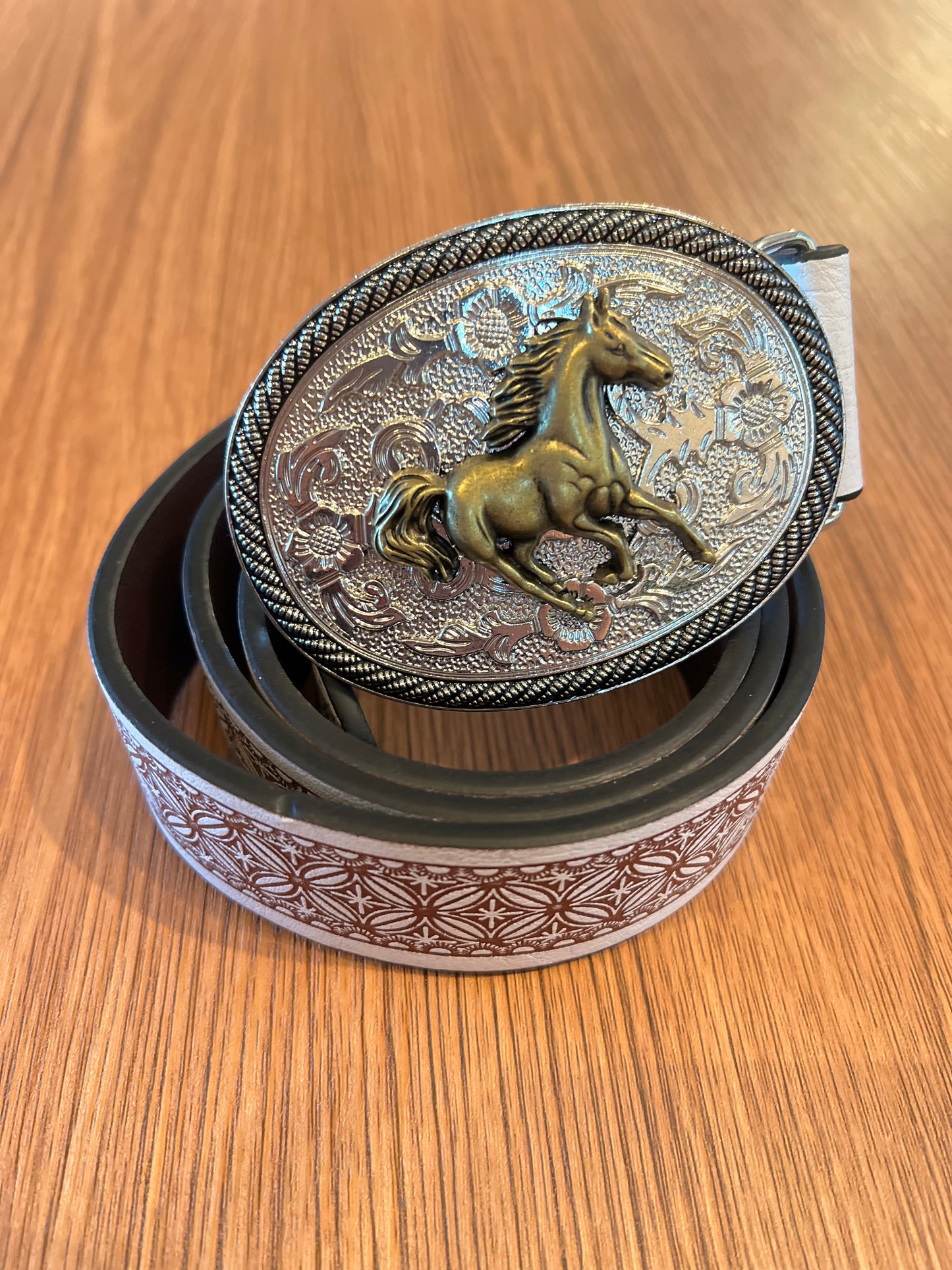Wild Horse  (white) Belt