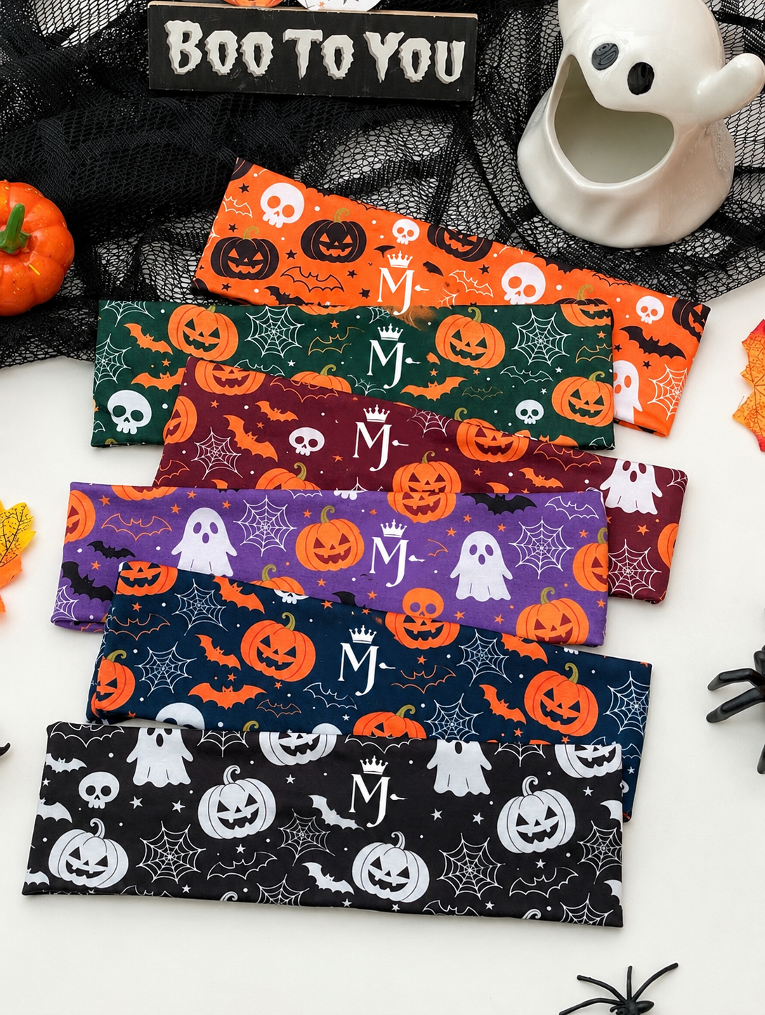 🎃 Fearless Spooky Headbands🖤 (Set of 4)