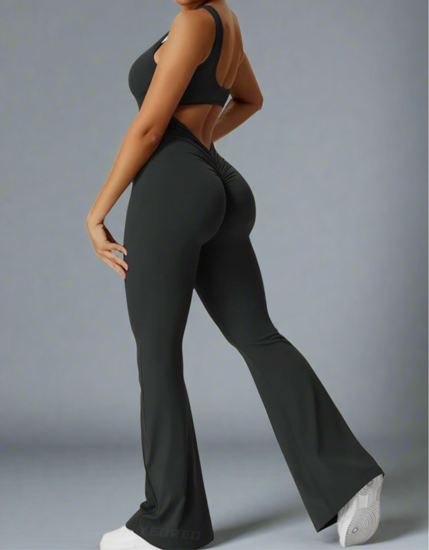 Black curve jumpsuit