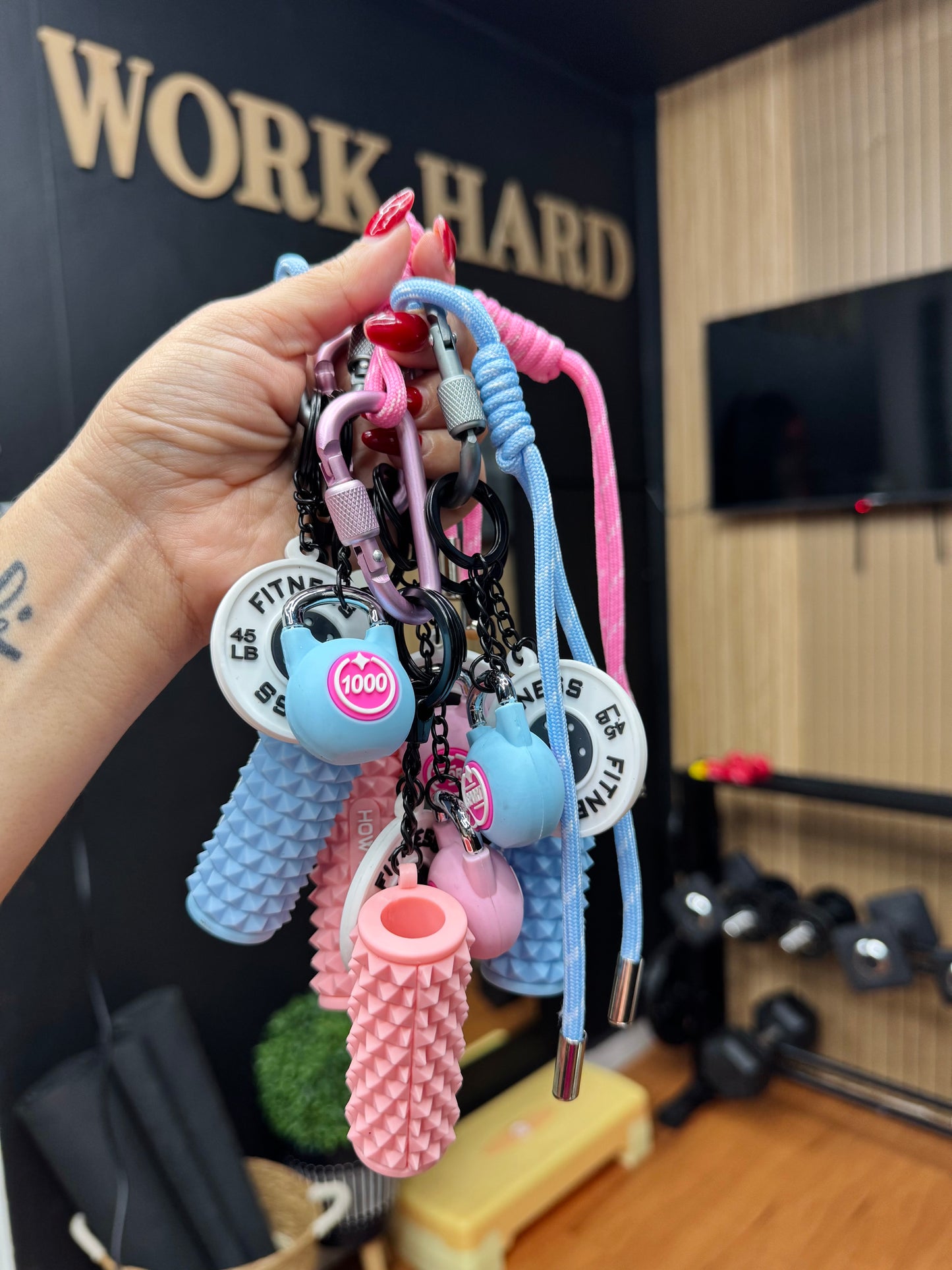 Fearless Gym Keychain 🏋🏽‍♀️