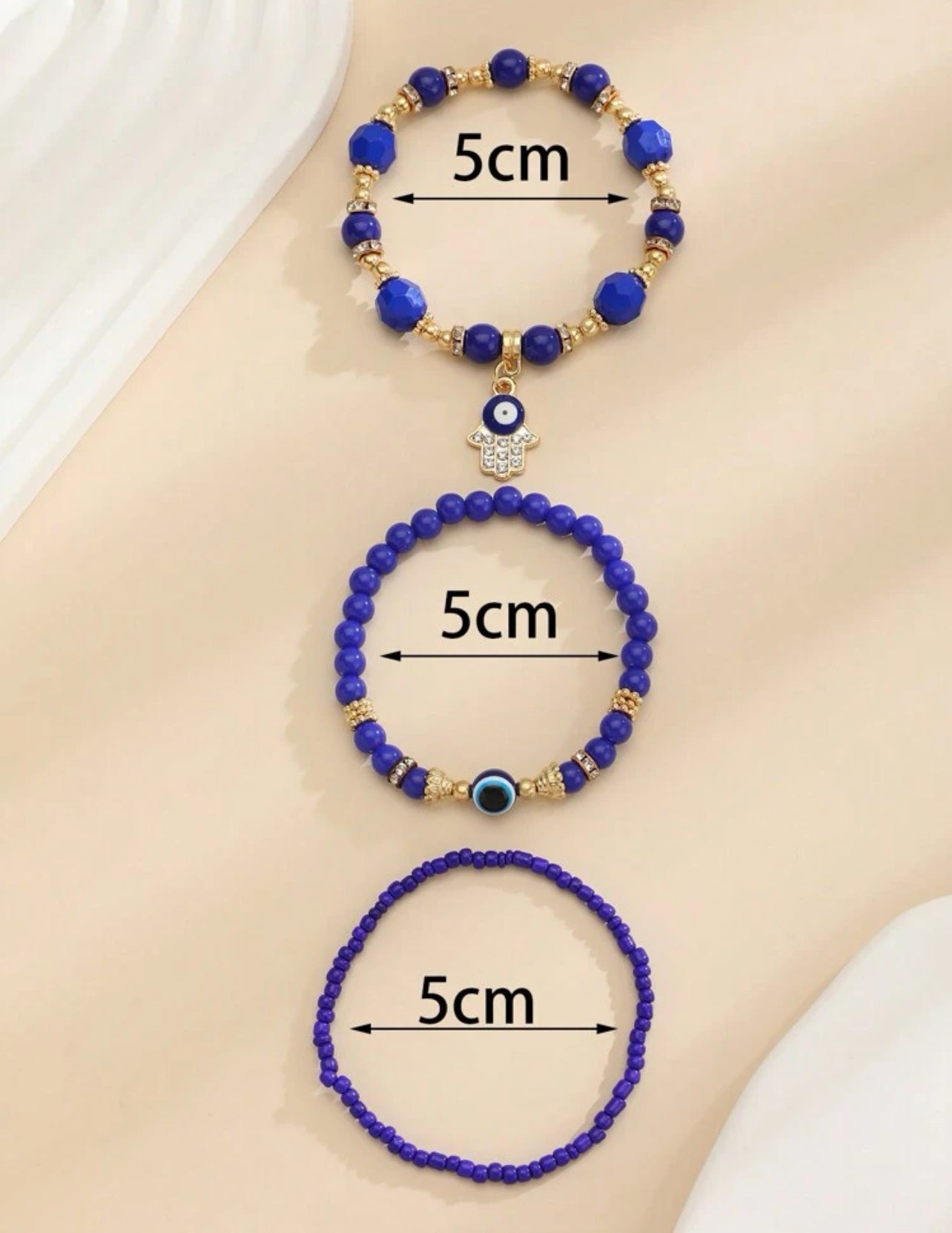 Evil eye feet bracelet