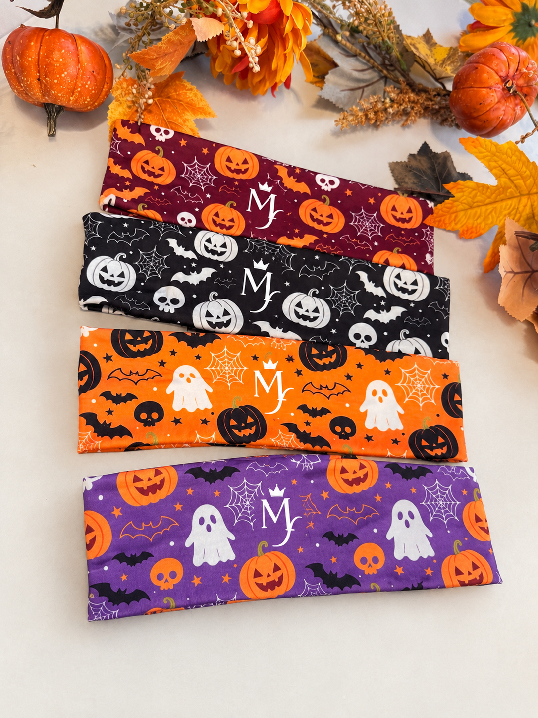 🎃 Fearless Spooky Headbands🖤 (Set of 4)