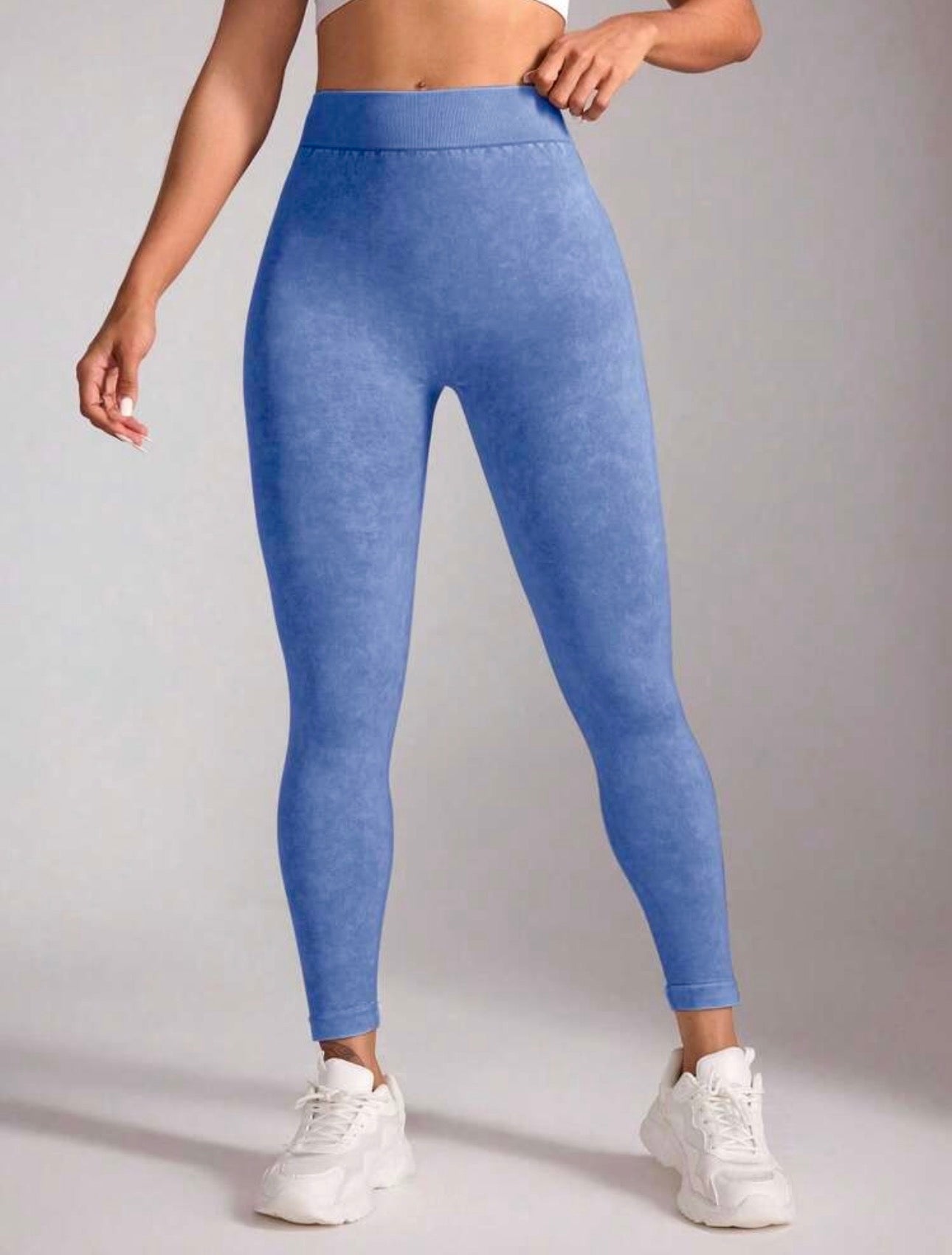 Blue Sculpt Leggings