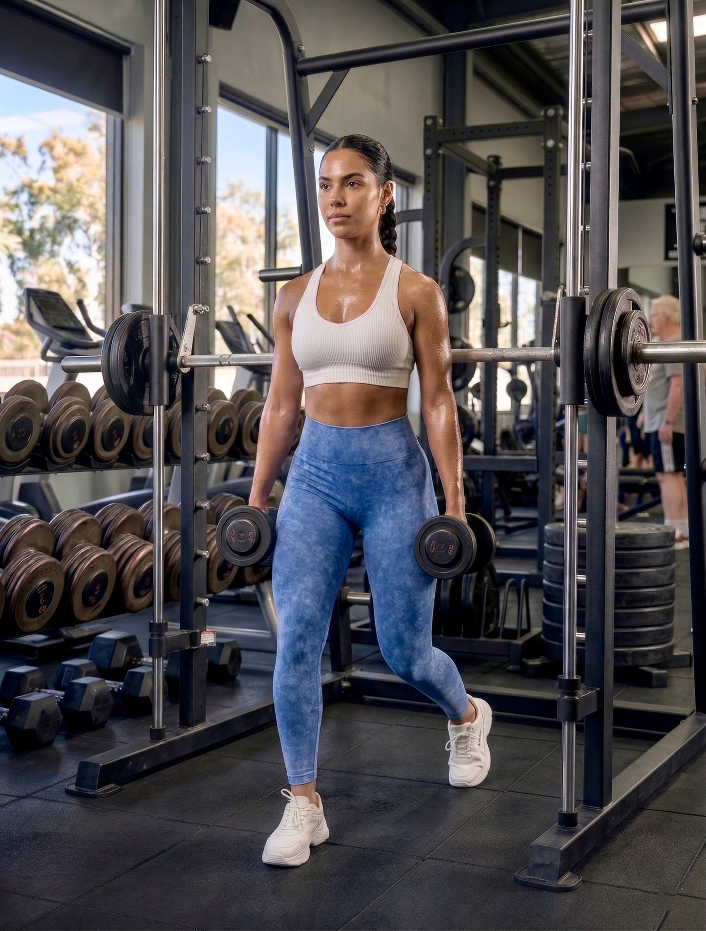 Blue Sculpt Leggings