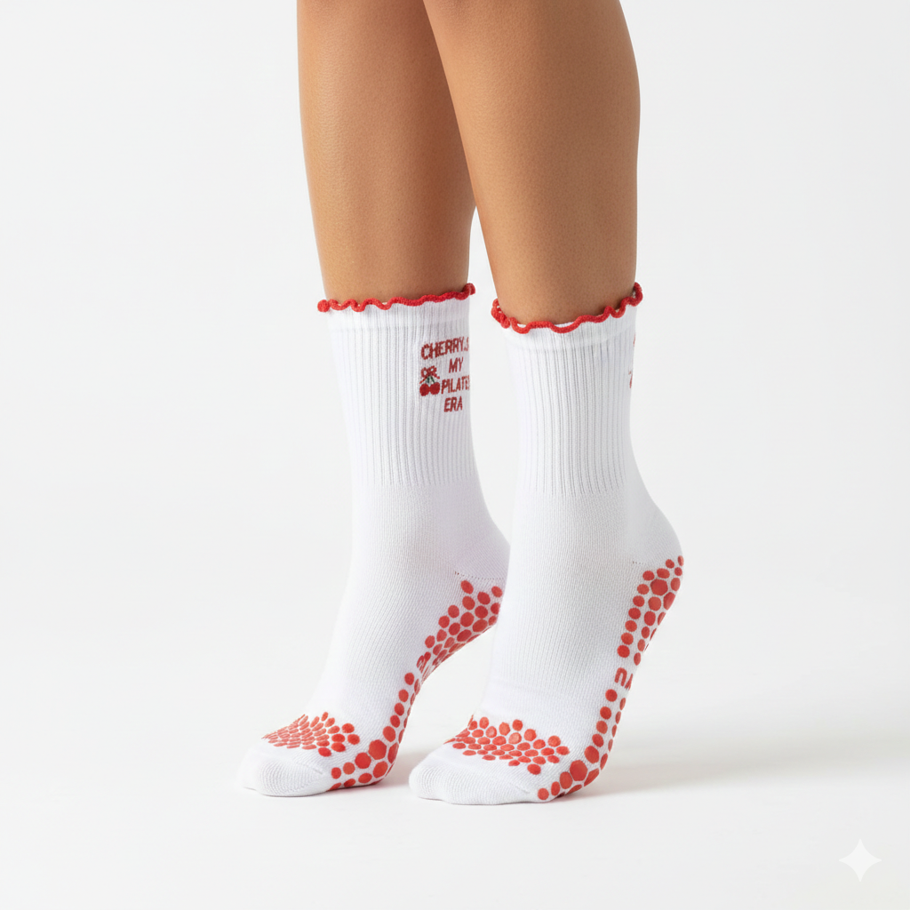 The Pilates Coquette Socks 🍒