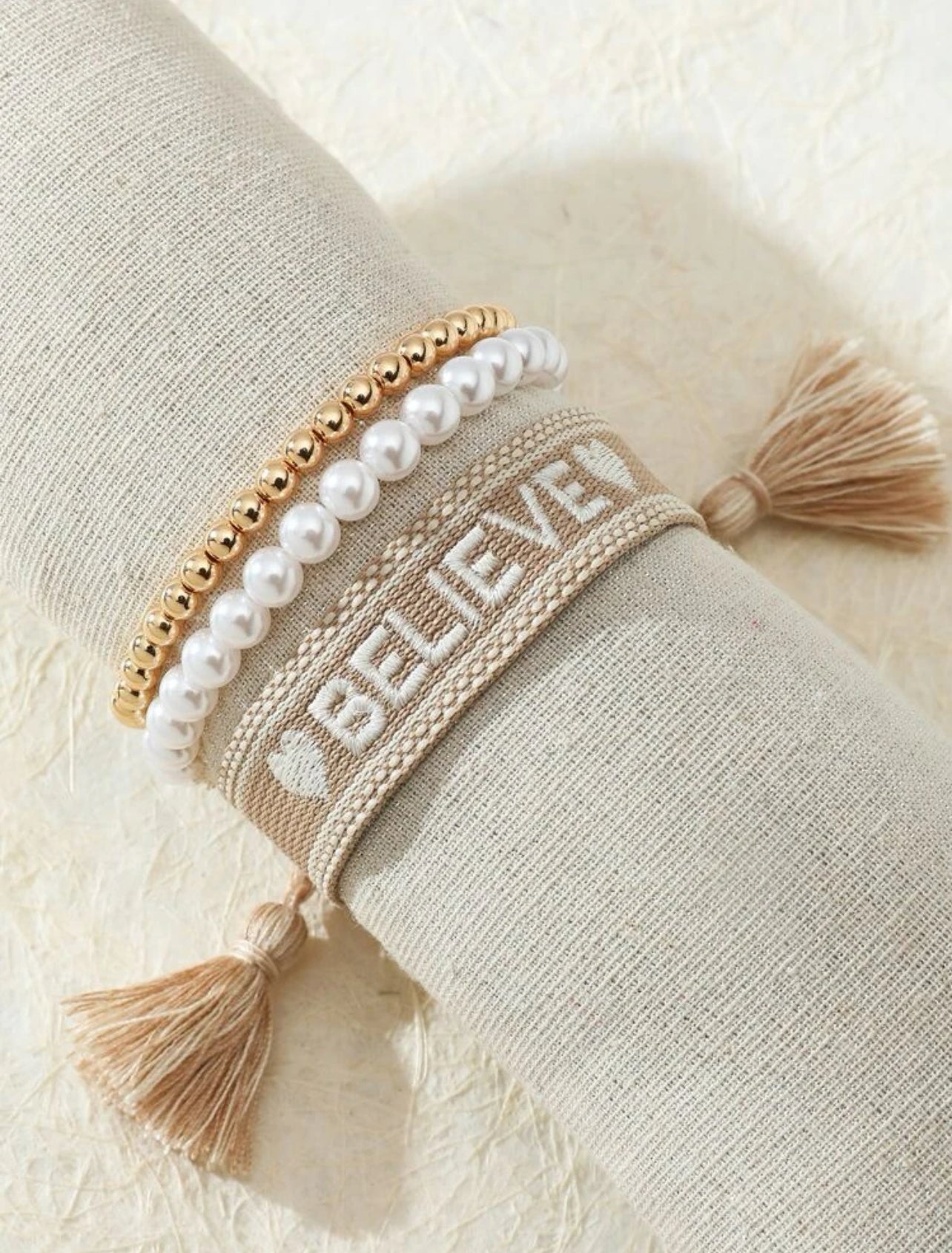 Believe handmade bracelet