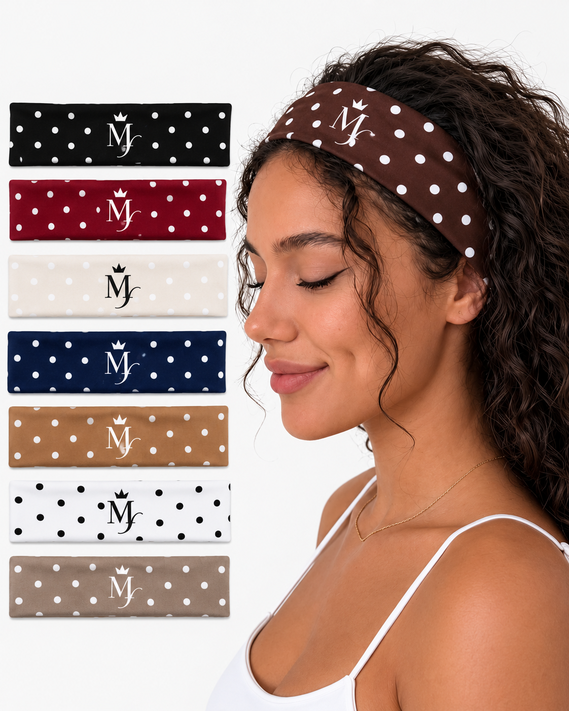 Polka Headbands (set of 7)