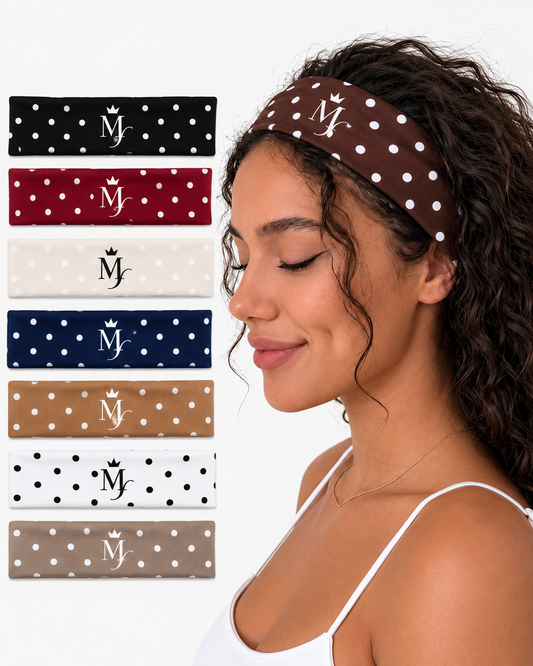 Polka Headbands (set of 7)